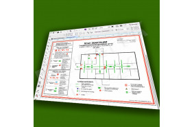 Разработка макета плана эвакуации А2 (600x400мм)
